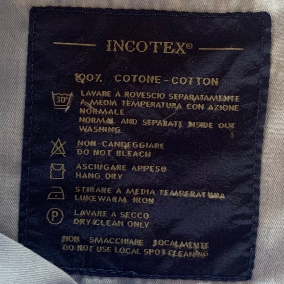 INCOTEX Men's corduroy blue pant - Picture 3 of 13